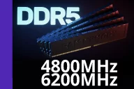 DDR5 - 4800MHz Y 6200MHz