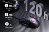 Cod. 220 Mouse MARVO Fit Pro G1W GY Gris / Trimodal (Inalámbrico 2.4G + Bluetooth + cableado) / 19000DPI / Sensor Pixart® PMW-3370 / Interruptores mecánicos Omron® / True RGB-16,8 millones de colores personalizado / 7 botones / batería 600mAh - 4