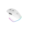 Cod. GM:200 Mouse Ergonómico MARVO G803W WH / Dual Inalámbrico 2.4G + Bluetooth / 4000DPI / Iluminación RGB / 6 botones + doble rueda de desplazamiento / batería 500mAh / blanco - 4