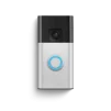 Cod. 393 Videotimbre Ring Battery Doorbell (Wi-Fi) / Video HD 1440p de pies a cabeza y visión nocturna a color / Audio bidireccional / Alertas y Detección de personas/paquetes / respuestas rápidas / Bat. integrada / Compatible con Alexa - 1