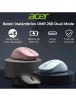 Cod. 297 Mouse Inal&aacute;mbrico ACER OMR268 PK / Dual (2.4G &amp; Bluetooth&reg; 5.2) / 1600 DPI / 4 botones / Dise&ntilde;o Ergon&oacute;mico / Bat. Recargable (500mAh) - 5