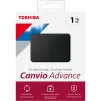 Cod. X:545 Disco Duro Externo TOSHIBA Canvio Advance 4TB - Negro / 2.5" / USB 3.2 Gen1 / Software de copia de seguridad autom&aacute;tica / Protecci&oacute;n con contrase&ntilde;a - 8