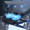 Cod. 476  Base de Enfriamiento P/Laptop XTRIKE ME FN-818 / hasta 17&quot; / 2 Ventiladores Led Azul / 2 Puertos USB / 5 niveles ajustables / Soporte extra para celular - 5