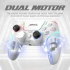 Cod. 073  Control de juegos Monka Contra GT-96 Wireless / BT 5.3 / Batería 1000mAh (10 horas) / vibración dual / Iluminación RGB / Panel táctil / puerto de audio 3,5mm / Compatible: PS4/PS3/Switch/Android/IOS13 - 7