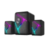 Cod. X:143 Parlantes Multimedia 2.1 XTRIKE ME SK-610 Stereo / Iluminación de fondo RGB / Subwoofer 5W y 2*parlantes 3W / Interfaz USB (Power), Jack 3.5MM (Audio) - 1