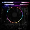 Cod. B:118  Ventilador para CPU GAMEMAX GAMMA 200 /Efecto de luz Rainbow ARGB / Parte inferior de cobre / PWM de 4 pines / Compatible con procesadores Intel  LGA 1700 y AMD AM4/AM3 - 8