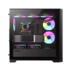 Cod. G:286 Case Gaming GAMEMAX Destroyer MB / lateral y vidrio templado / frontal malla / 1*USB3.0 + 2*USB2.0 / HD audio / Incluye: 4*ventiladores 12mm. ARGB - 4