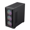 Cod. G:288 Case Gaming GAMEMAX Defender MB / lateral y vidrio templado / frontal malla / 1*USB3.0 + 2*USB2.0 / HD audio / Incluye: 4*ventiladores 12mm. ARGB - 6