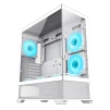 Cod, G:253 Case GAMEMAX VISTA AW blanco / ATX / lateral y frontal vidrios templados / marco metálico de acero / Incluye 6*fan ARGB (3*fan inversos y 3*fan normales) + Controlador V4.0 ARGB HUB PWM WH y control remoto / 1*USB3.0 + 1*USB2.0 + 1*USB tipo-C / - 3