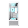 Cod, G:253 Case GAMEMAX VISTA AW blanco / ATX / lateral y frontal vidrios templados / marco metálico de acero / Incluye 6*fan ARGB (3*fan inversos y 3*fan normales) + Controlador V4.0 ARGB HUB PWM WH y control remoto / 1*USB3.0 + 1*USB2.0 + 1*USB tipo-C / - 2