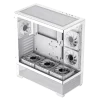 Cod, G:253 Case GAMEMAX VISTA AW blanco / ATX / lateral y frontal vidrios templados / marco metálico de acero / Incluye 6*fan ARGB (3*fan inversos y 3*fan normales) + Controlador V4.0 ARGB HUB PWM WH y control remoto / 1*USB3.0 + 1*USB2.0 + 1*USB tipo-C / - 8