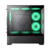 Cod. G:255 Case GAMEMAX VISTA MB / M-ATX / 1*USB3.0, 2*USB2.0 / vista panorámica 270° con vidrios templados / marco metálico de acero / admite tarjetas NVIDIA Serie 4000 &amp; refri. líquida 360° / audio combinado / Soporta hasta 9*Fans - 8