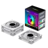 Cod. V:282 Kit Ventiladores PC GAMEMAX KF300R WH / 3*FAN120mm aspa invertida / Luces ARGB / AURA 3 pin 5V, PWM 4 pines Smart control - 9