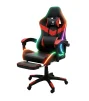 Cod. 1192 Silla Gamer ENV ThroneX Black/Red / Iluminaci&oacute;n RGB + Altavoces / Almohada cabeza y zona lumbar / Rotaci&oacute;n 360&deg; / Reposapi&eacute;s retr&aacute;ctil - 1