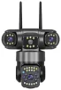 Cod. 422 C&aacute;mara Smart ENV Guardian Pro 6MP P/Exterior 360&deg; Triple Lente / Full Color 24/7 / Audio bidireccional / Detecci&oacute;n IA de Personas/movimientos / WiFi, RJ45 / Soporta microSD (hasta 128GB) / IP66 - 1