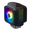 Cod. G:145 Ventilador para CPU GAMEMAX GAMMA 600 / 2 ventiladores RGB PWM 120mm (5V, 3pin)/LED ARGB 6 colores y 10 modos iluminación controlador HUB o SYNC / Base de Aluminio con 6 tubos de cobre niquelado de calor de contacto directo y superdisipación de - 2
