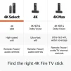 Cod. 1130 Fire TV Stick 4k SELECT (modelo m&aacute;s reciente) con Alexa | (Control TV/barra de sonido) / Wi-Fi 5 | Contenido 4K Ultra HD HDR10+ | 8GB Alm. | b&uacute;squeda con inteligencia artificial - 8