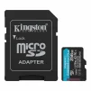 Cod. 318 Micro SD Kingston Canvas Go! Plus SDCG4 - 256GB / Clase10, UHS-I, U3, V30, A2 / 2en1 / 200MB/s / P/Gaming en m&oacute;viles, Drones,&nbsp;Grabaciones 4K UHD y dispositivos Android&trade; - 2