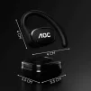 Cod. 129 Aud&iacute;fonos deportivos AOC ACD3501BK / Bluetooth&reg; 5.4 / clip-on (Ajuste seguro P/correr, ejercicio) / Touch Intelligent / LLamadas claras (ENC) / Bat. 250mAh, USB-C - 5