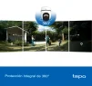 Cod. 413 Kit C&aacute;mara TP-Link Tapo C630 360&deg; 3K 5MP &amp; panel solar / Captura Continua 24/7 / Visi&oacute;n Nocturna a Color / Detecci&oacute;n (pers. masc. veh.) &amp; Seg. por IA 360&deg; / Alarma: Sonido/Luz / Audio bidireccional / Soporta microSD(512GB) / Bat. recargable 6700 - 13