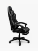 Cod. 1203 Silla Gamer Potenzza Black/Grey / Almohada cabeza y zona lumbar / reclinable 120&ordm; / Rotaci&oacute;n 360&deg; / Reposapi&eacute;s retr&aacute;ctil - 2