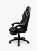 Cod. 1203 Silla Gamer Potenzza Black/Grey / Almohada cabeza y zona lumbar / reclinable 120&ordm; / Rotaci&oacute;n 360&deg; / Reposapi&eacute;s retr&aacute;ctil - 3