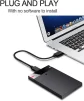 Cod. 015 Capsula P/Disco Duro Externo SATA 2.5" / USB 3.0 / ultrafino / HDD/SSD / Black - 7