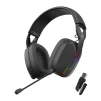 Cod. M:094 Headphone Inal&aacute;mbricos MARVO Pulz 70W (HG9086W BK) / Trimodal: 2.4G(USB-A, USB-C) + Bluetooth&reg; 5.3 + Cableado / Luces RGB / Mic. omnidireccional extra&iacute;ble / Bat.: 800mAh / Compatible: PC, Android, Mac OS,IOS,PS4,PS5,XBOX ONE - 2