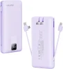 Cod. 257 Power Bank con cables integrados CHARMAST C2046S / 20.000 mAh, 20 W / Puertos: 4*salidas, 2*entradas / Ultra Slim / pantalla LED / Compatible: iPhone 16/15/14/13 y Samsung, Google y iPad - 1