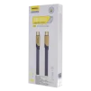 Cod. 271  Cable de Datos Pavareal Q19CTC USB-C a USB-C / 100W, PD27 W / 1 m / Trenzado plano Negro/Amarillo - 2