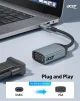 Cod. 170 Adaptador de Video ACER ODK430 de USB Tipo-C (macho) a VGA (hembra) / 1080p FHD / Thunderbolt 3/4 a VGA / Carcasa de aluminio - 3