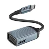 Cod. 170 Adaptador de Video ACER ODK430 de USB Tipo-C (macho) a VGA (hembra) / 1080p FHD / Thunderbolt 3/4 a VGA / Carcasa de aluminio - 1