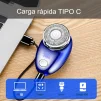 Cod. 1044 Mini Afeitadora Hyundai PHT-051 BK / 2W / 3D / Bat. 220 mAh / USB-C / Carga 1H, Uso 30 min. / peso 60g / pantalla indicador de carga - 6
