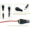 Cod. 185 Conector hembra de 12V CC para cámara CCTV - 6