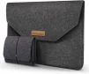 Cod. 099 Estuche 2 en 1 (Laptop +cargador) de fieltro acrilico INS PIN LS216 P/laptop de 15.6&quot; / Gris oscuro - 1