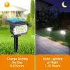 Cod. 893 Lámpara solar P/exterior TD-001 / 46 luces LED Blancas / alimentadas por energía solar / IP65 impermeable / 3 modos de iluminación / encendido-apagado automático / P/patio, piscina, o montaje pared - 11