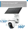 Cod. 408 Kit C&aacute;mara TP-Link Tapo C610 360&deg; 2K &amp; panel solar / Visi&oacute;n Nocturna a Color / Detecci&oacute;n smart Persona y seg. por IA 360&deg;/ Modo patrulla / Alarma: Sonido/Luz / Audio bidireccional / Soporta microSD(512GB) / Bat. recargable 6700 mAh (hasta 200d&iacute;as - 10