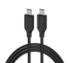 Cod. C:255 Cable carga rápida Genius USB-C a USB-C ACC-C2CC-3A / QC3.0 3A / 1.5 m. / 5 Gbps / Nailon trenzado - 1