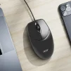 Cod. 293 Mouse ACER OMW316 Office / 3 botones / &Oacute;ptico 1200DPI / ergon&oacute;mico / Plug &amp; Play / Cable 1.5 m, USB / Negro - 2