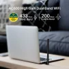 Cod.034 Wireless USB Archer T2U Plus de banda dual AC600/ 1 antena 180° de 5dBi - 3