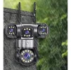 Cod. 422 C&aacute;mara Smart ENV Guardian Pro 6MP P/Exterior 360&deg; Triple Lente / Full Color 24/7 / Audio bidireccional / Detecci&oacute;n IA de Personas/movimientos / WiFi, RJ45 / Soporta microSD (hasta 128GB) / IP66 - 4