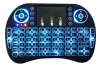 Cod.304 Mini Teclado inal&aacute;mbrico ENV / 2.4GHz / Iluminaci&oacute;n LED / panel t&aacute;ctil touchpad / Comp.: SmartTV, PC, Laptops, Android, TV Box, XBOX360/PS3 - 1