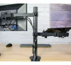 Cod. S:846 Soporte de escritorio para laptop y pantalla hasta 32&quot; / rotacion / Ajustable en mesa - 3