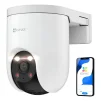 Cod. 395 Cámara Smart p/exterior 360° Wi-Fi EZVIZ H8c Pro 4K (8MP) / Visión nocturna a color / IR (hasta 30mt.) / Detección Personas/Vehículos IA / Seg. Zoom automát. / Defensa activa / Audio bidireccional / IP66 / Soporta microSD (hasta 512GB) / compatib - 2