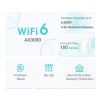 Cod. D:095 Sistema de Red Wi-Fi 6 Mesh con AI TP-LINK DECO X50 (3-Pack) / AX3000 velocidades de up 3.0 Gbps / 4*Flujos, Menos Lag. / tecnología OFDMA y MU-MIMO (2x2) / Conecta más de 150 dispositivos y cubre hasta 6,500 pies cuadrados) - 5