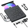 Cod. 057 DVD-RW Externo Portable 7en1 USB-A 3.0 + Tipo-C / Compatible Windows, MacOS / Lector: SD, MicroSD, USB-C*1, USB-A 3.0*1, USB-A*3 / Plug and Play - 1