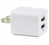 Cod. 062 Cubo Cargador Universal de doble puerto USB, 2.1A y 1.0A / blanco - 1