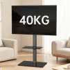 Cod. 1158 Soporte de piso para TV FSH12-D (PCT03) / 32"- 70" Max. 40Kg. (88lbs) / Base de Vidrio Templado / Ajustable Altura, Giratorio / hasta 600x400mm (Vesa) / negro - 4