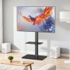 Cod. 1158 Soporte de piso para TV FSH12-D (PCT03) / 32"- 70" Max. 40Kg. (88lbs) / Base de Vidrio Templado / Ajustable Altura, Giratorio / hasta 600x400mm (Vesa) / negro - 2