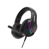 Cod. M:102 Headphone MARVO Tactic 40 BLack (H8618) / Mic. omnidireccional / RGB est&aacute;tica / control en cable (vol. y mic.) /&nbsp;&nbsp;Cable USB trenzado 2.0 m - 1